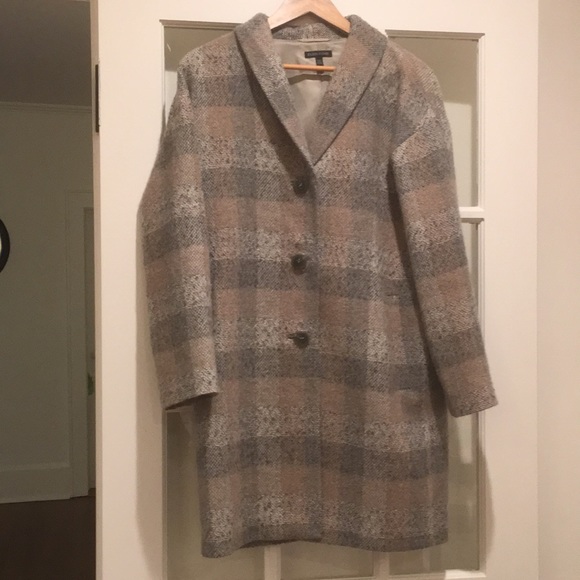 Eileen Fisher Jackets & Blazers - Eileen Fisher Plaid Topper Coat Eileen Fisher Jackets & Blazers - Eileen Fisher Plaid Topper Coat